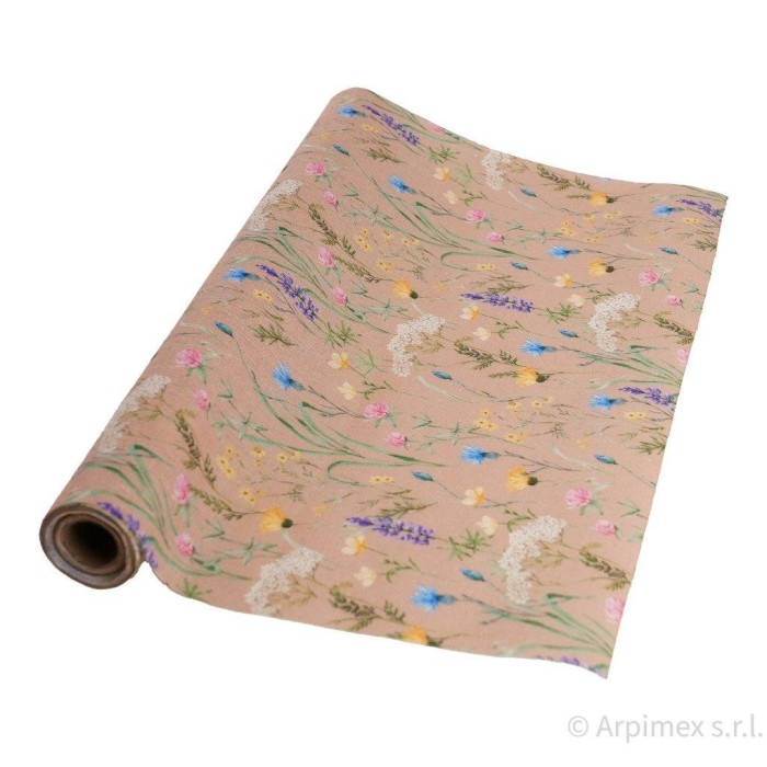 ROLLO FLORAL CM.48x300 BEIGE